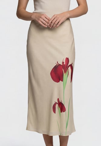 Jupe Usha en beige : devant