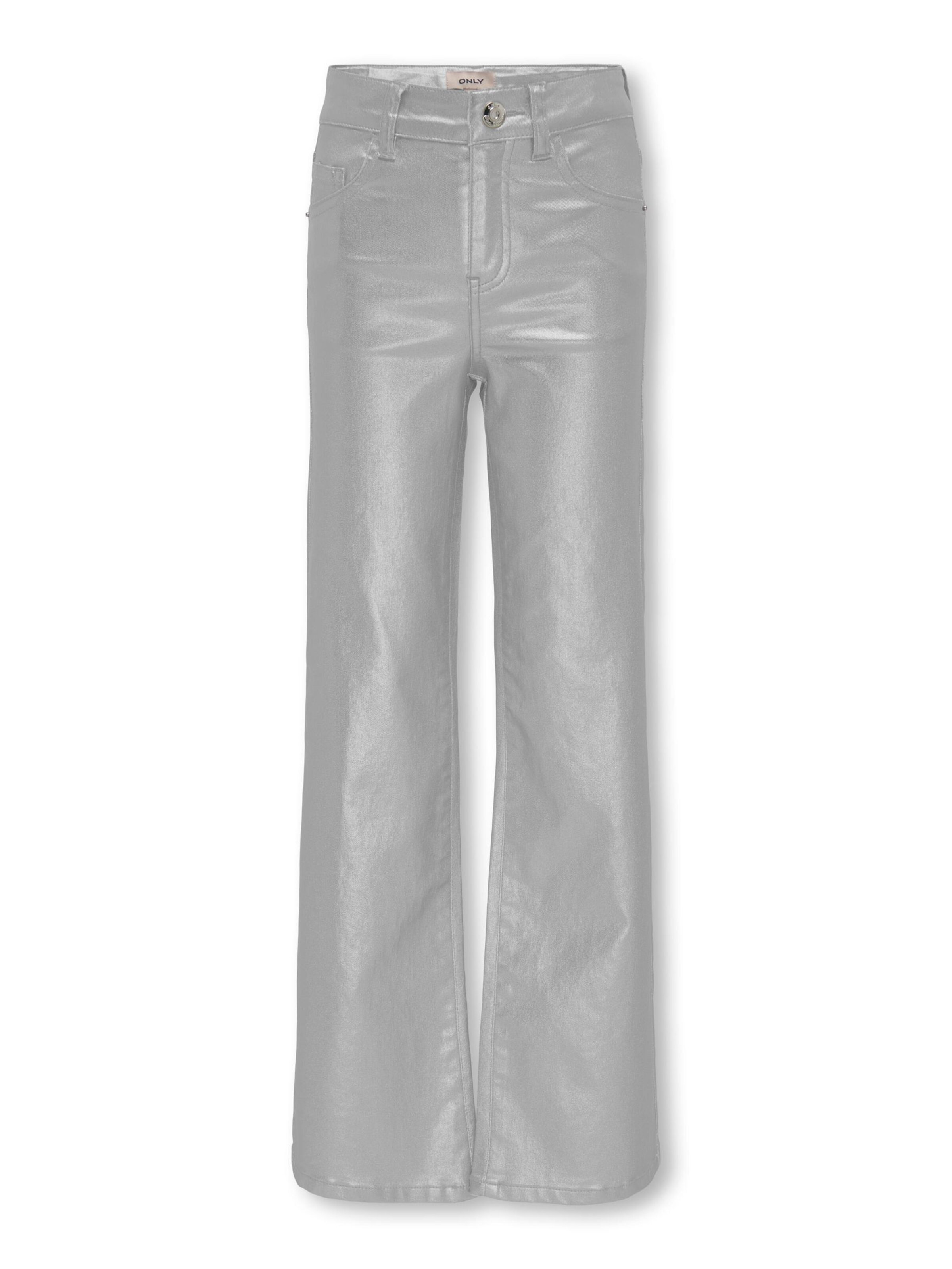 ONLY GIRLS - Pierna ancha Pantalón 'KOGJuicy' en plata: frente