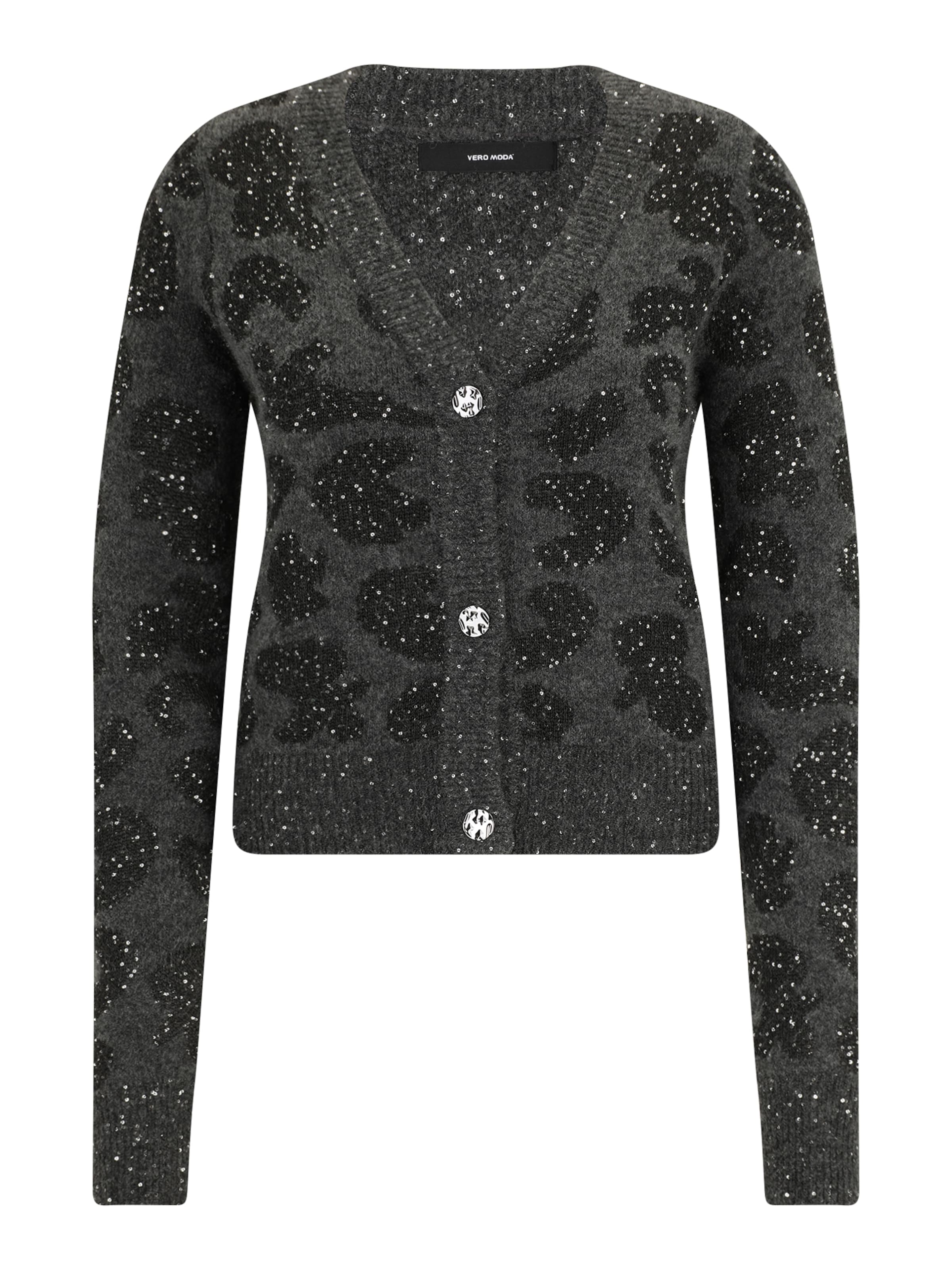 Vero Moda Tall - Cárdigan 'VMZUZU' en gris: frente