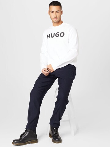 HUGO Sweatshirt 'Dem' i vit