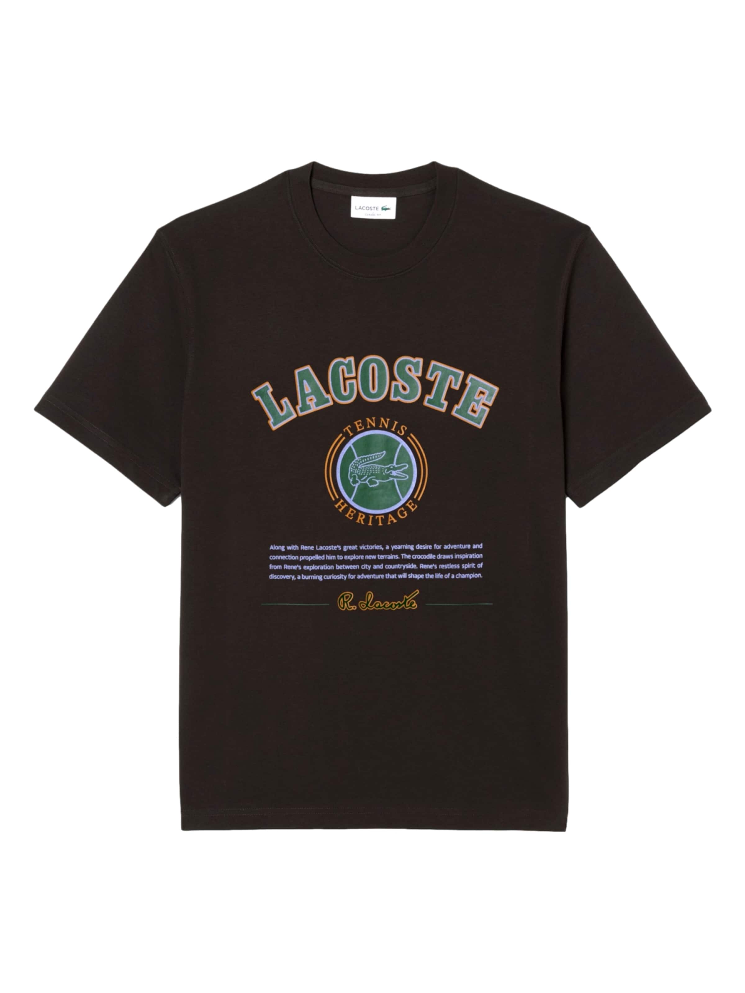 Maglietta di LACOSTE in marrone: frontale