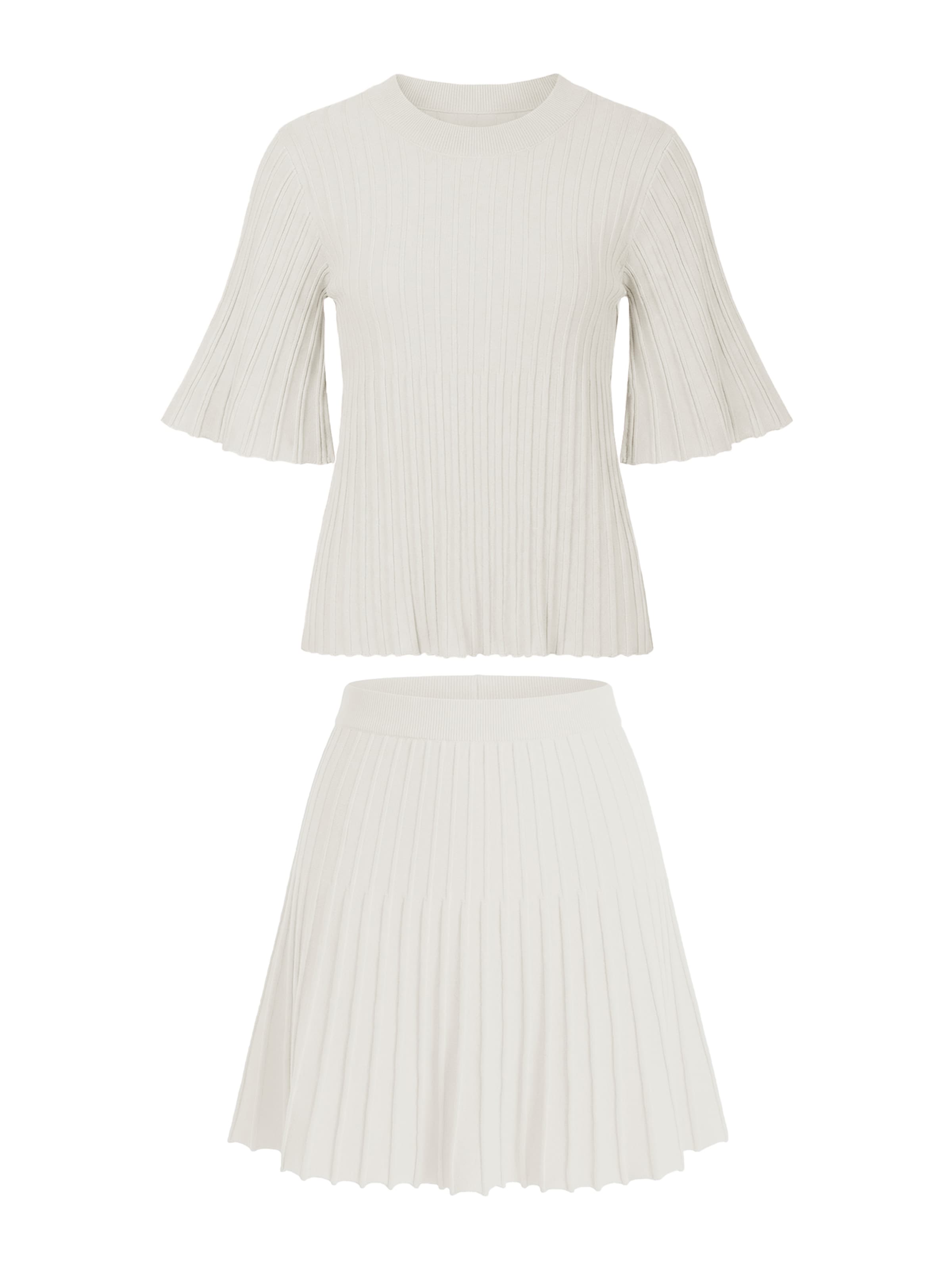 Imily Bela Κουστούμι σε λευκό: μπροστά