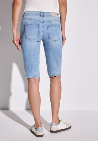 STREET ONE Slim fit Jeans 'Bermuda' in Blue