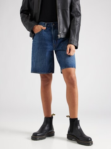 LEVI'S ® Loosefit Jeans '468 Loose Shorts' in Blauw: voorkant