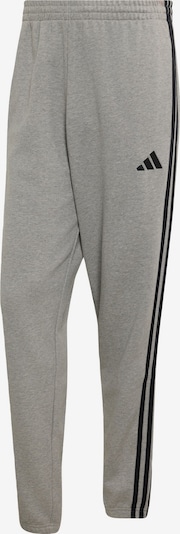 XS/įprastas ilgis dydžio Sportinės kelnės 'Essentials' iš ADIDAS SPORTSWEAR, spalva – margai pilka / juoda, Prekių apžvalga