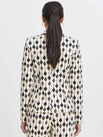 ICHI - Blazer ' IHKATE PRINT ' en beige