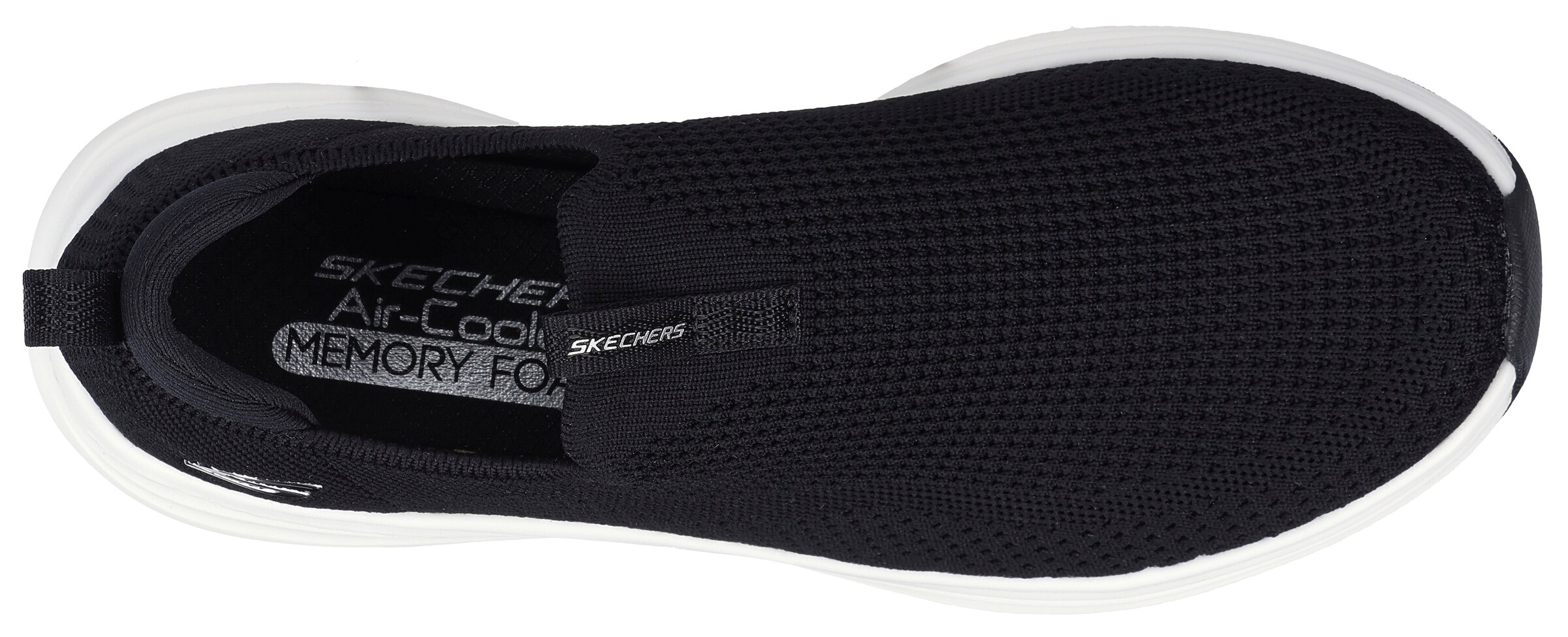 SKECHERS Спортни обувки Slip On 'Vapor' в черно