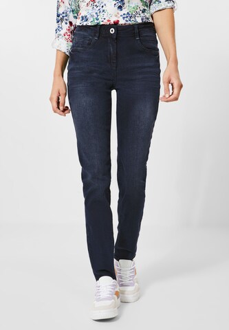 CECIL Slimfit Jeans in Blau: Vorderseite