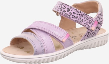 SUPERFIT - Sandalias 'SPARKLE' en lila: frente