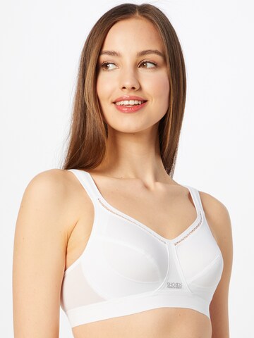 SHOCK ABSORBER Bralette Sports Bra in White: front