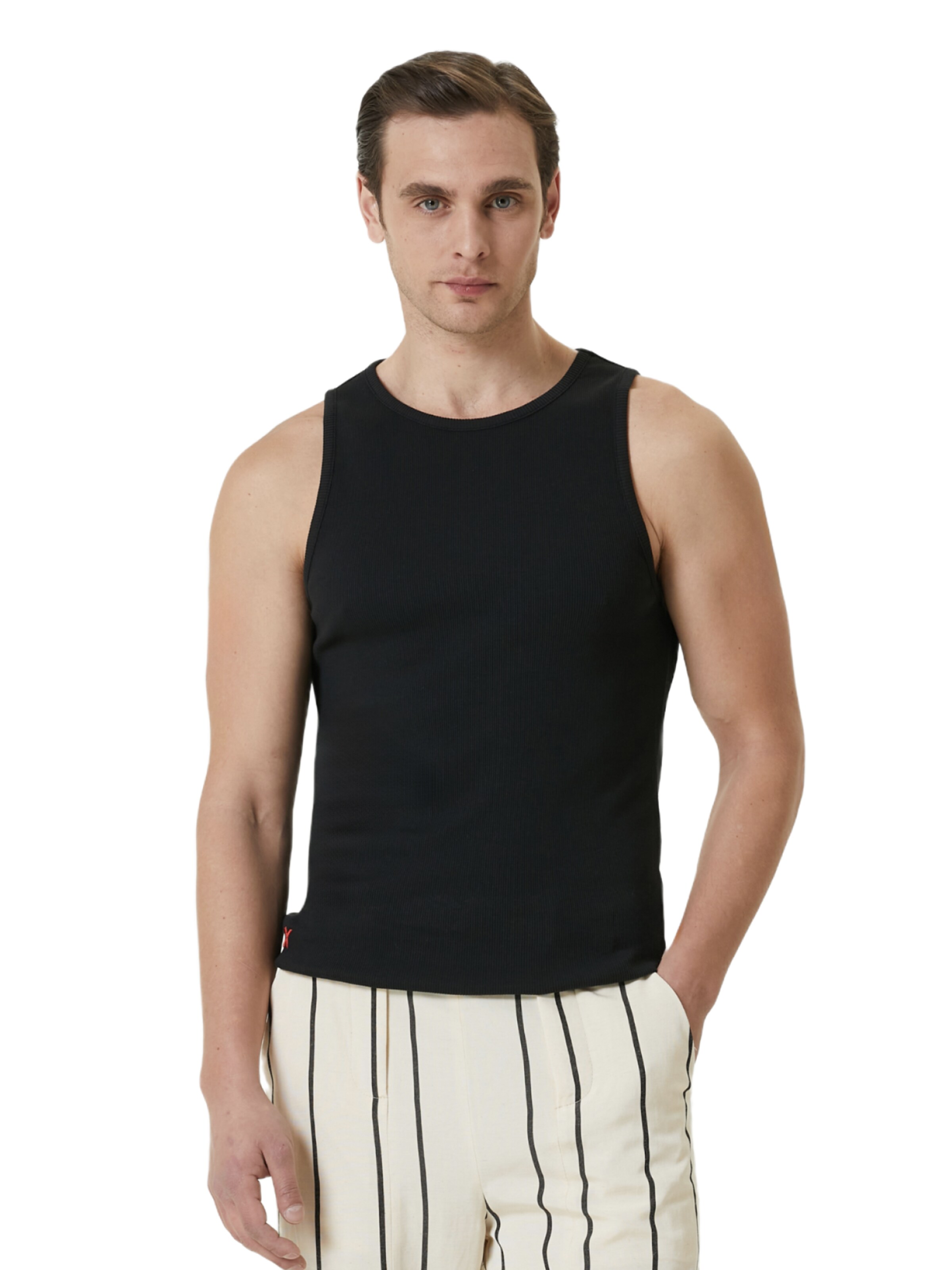 PCFG Shirt 'Heaven Rib' in Zwart: voorkant