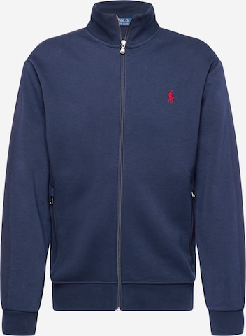 Polo Ralph Lauren Sweat jacket 'TRACKM9' in Blue: front