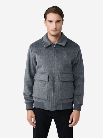 Danger Übergangsjacke 'Puffer- und Daunenmäntel'‌‌‌‌‌‌‌ in Grau: Vorderseite
