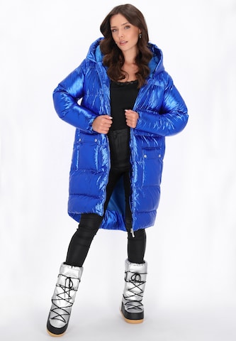 faina - Sobretudo de inverno em azul