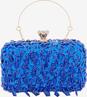 Pochette di faina in blu: frontale