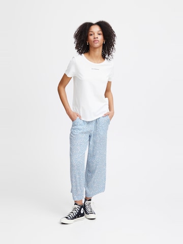 ICHI Regular Broek ' Marrakech ' in Blauw