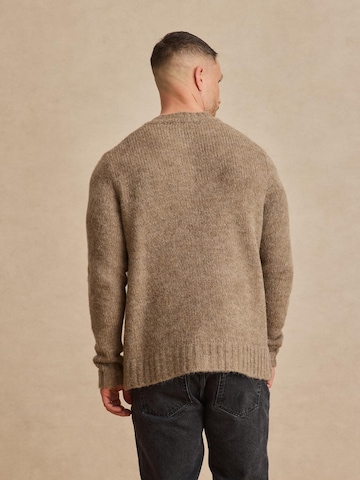 DAN FOX APPAREL Sweater 'Neo' in Brown