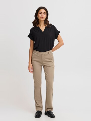 Fransa - Slimfit Pantalón ' FRLANO TESSA PA 2 ' en marrón