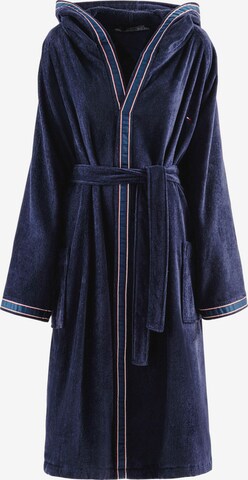 TOMMY HILFIGER Short Bathrobe in Blue: front