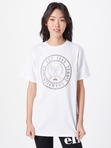 ELLESSE Shirt 'Strass' in White: front