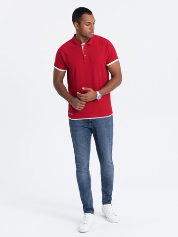 Ombre Shirt in Rood
