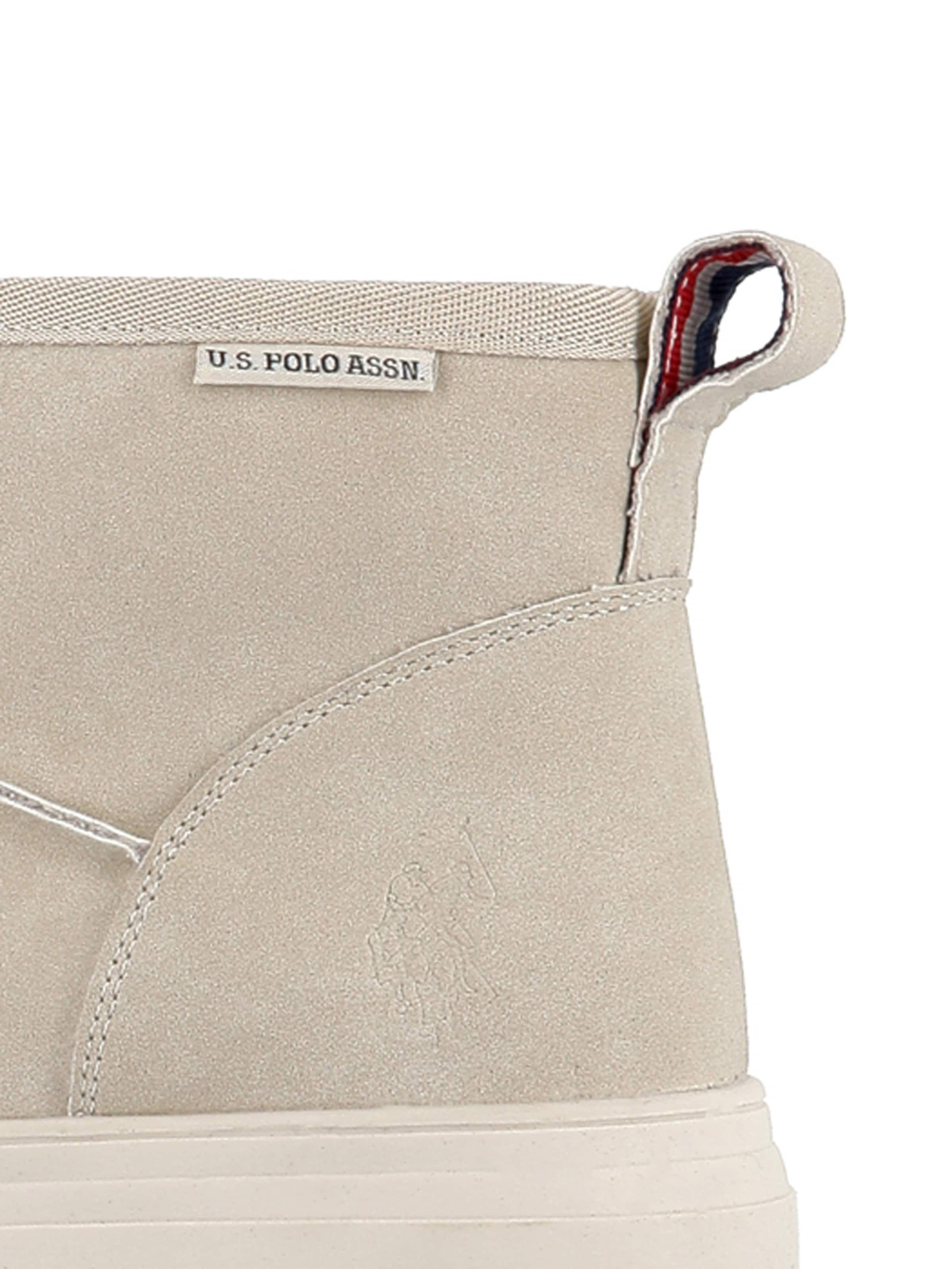 US POLO ASSN. Boots 'Icy' in Beige: side