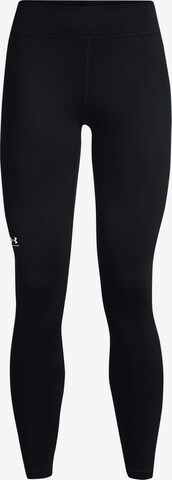 UNDER ARMOUR Skinny Workout Pants 'Authentic' in Black: front