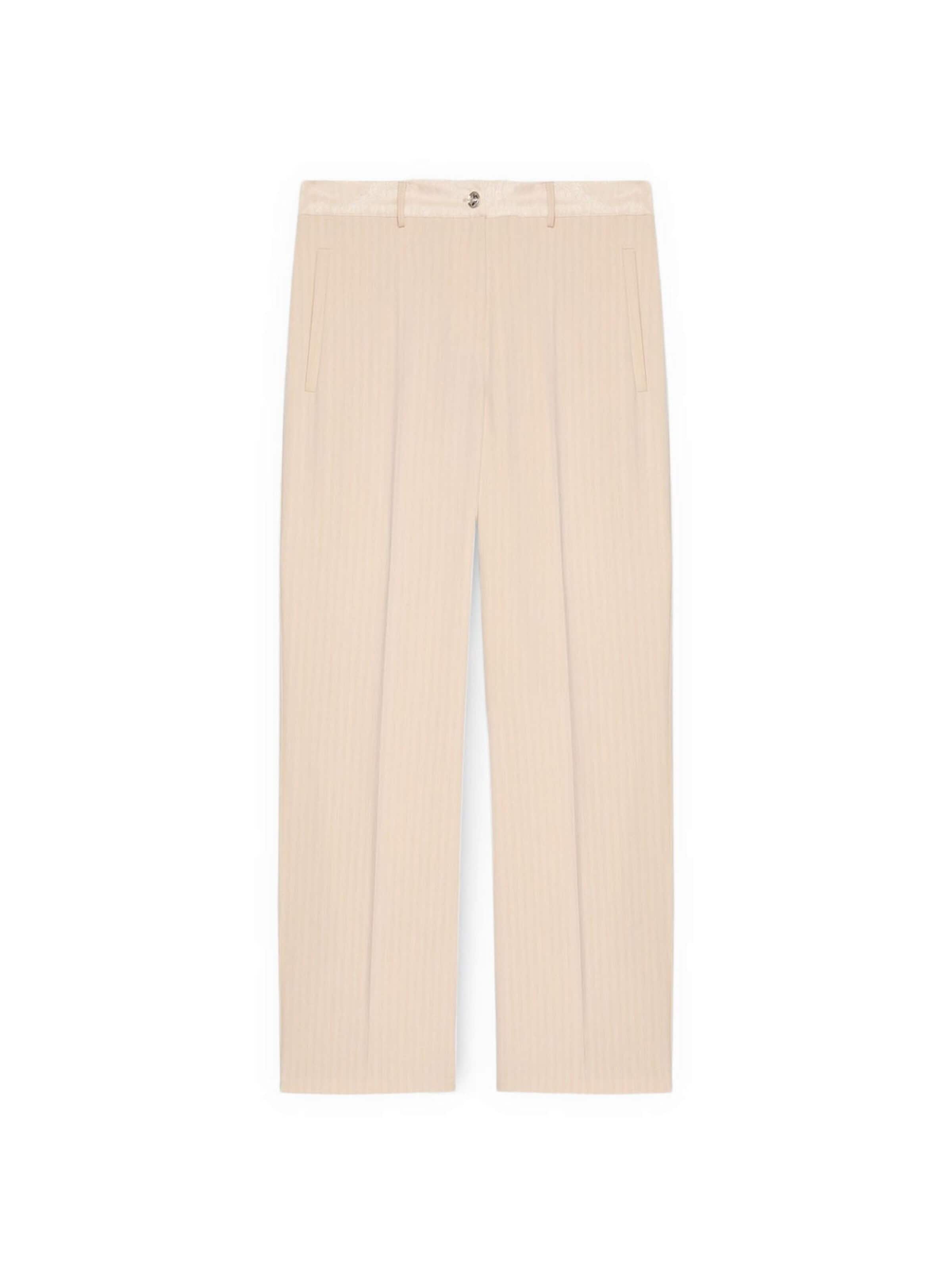 Fiorella Rubino Regular Broek in Beige: voorkant