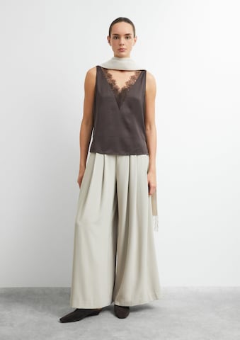 COMMA Wide Leg Hose in Beige