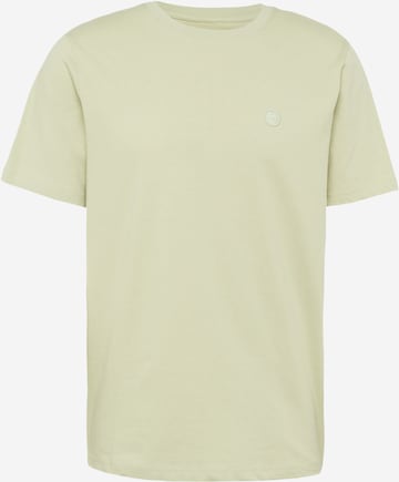 KnowledgeCotton Apparel Тениска 'ALDER' в зелено: отпред