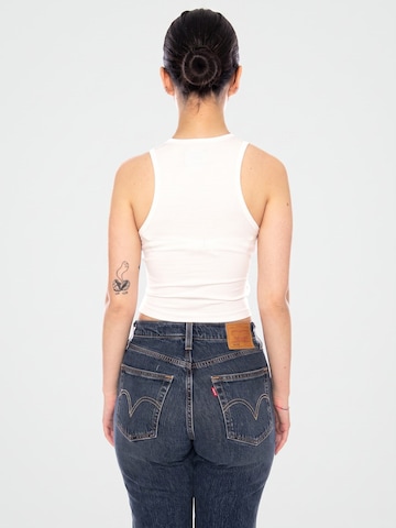 Haut 'OVAL LOGO TANK EGRET' VANS en blanc