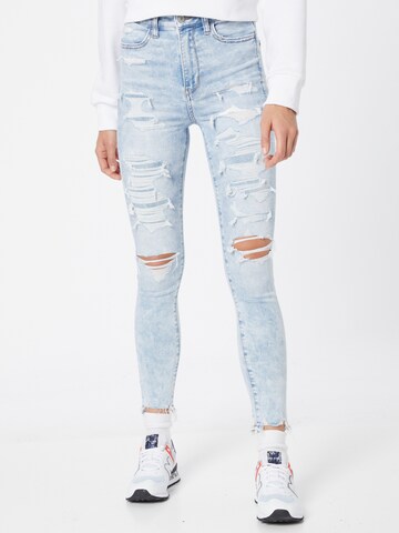 American Eagle Skinny Jeans in Blue: front