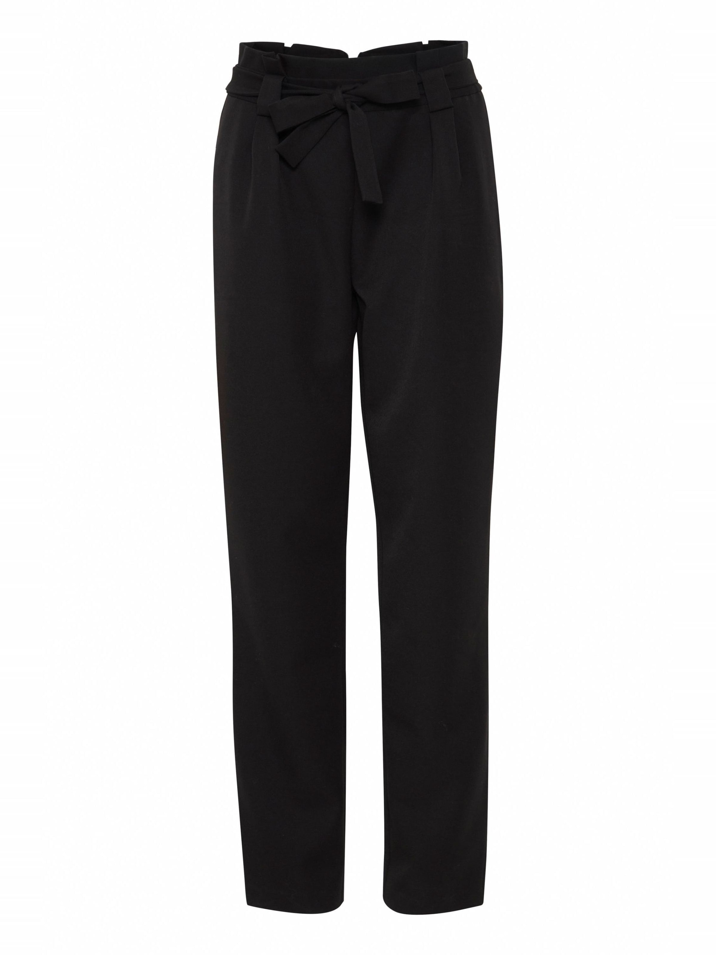 Pantalon 'Caisy' ICHI en noir : devant
