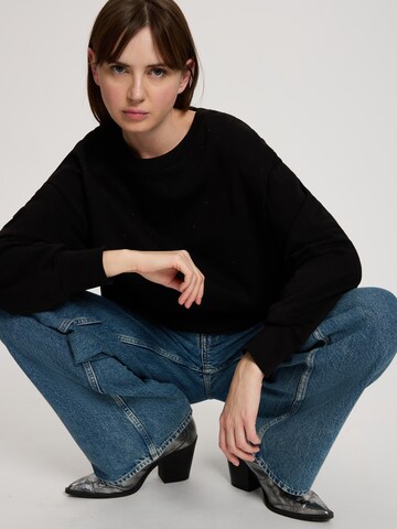 CROSS JEANS Sweatshirt '65421' in Black