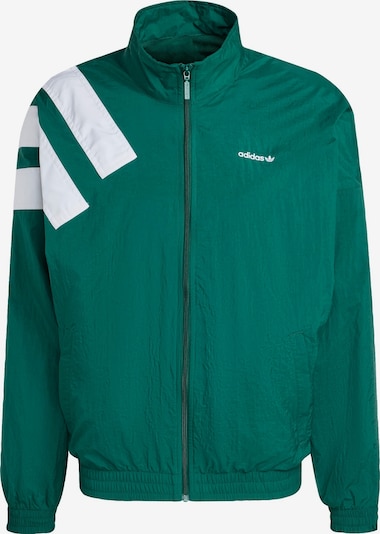 Demisezoninė striukė 'Archive' iš ADIDAS ORIGINALS, spalva – smaragdinė spalva / balta, Prekių apžvalga