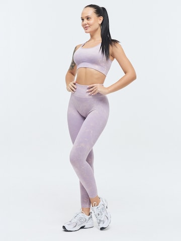 DRILLS Apparel Bustier Sport bh 'XFUNCTION Racer Bra' in Lila