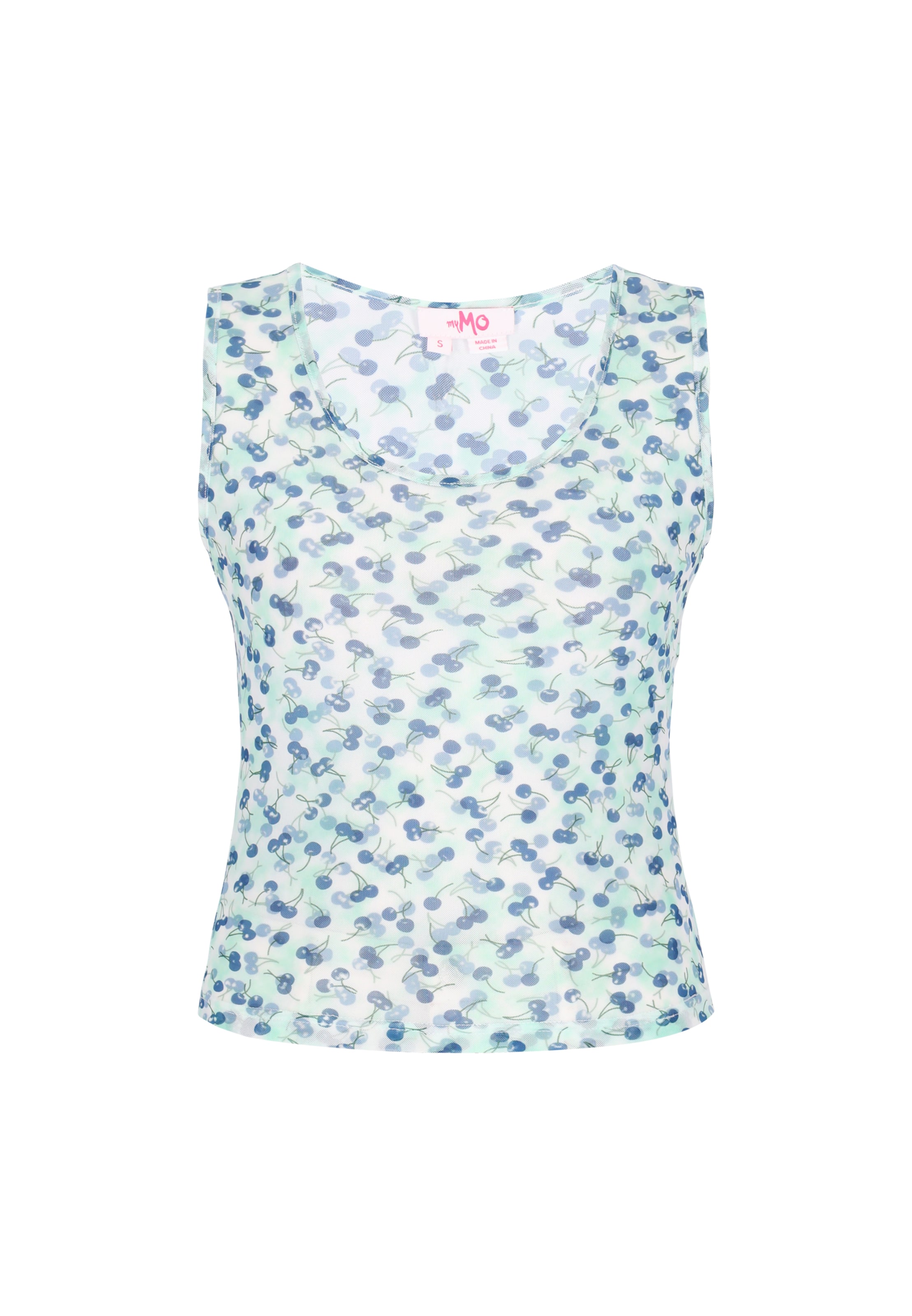 MYMO - Top en azul: frente