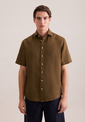 Coupe regular Chemise SEIDENSTICKER en vert : devant