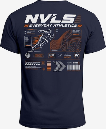 Neverless Shirt 'Everyday Athletics' in Blau: Vorderseite