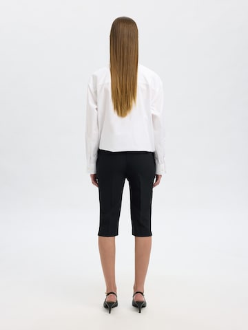 SELECTED Slim fit Pleated Pants 'SLFRITA' in Black