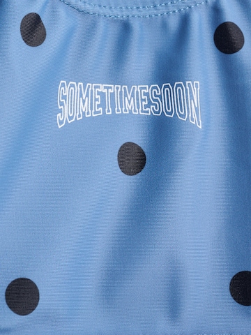 SOMETIME SOON T-Shirt Bikini in Blau