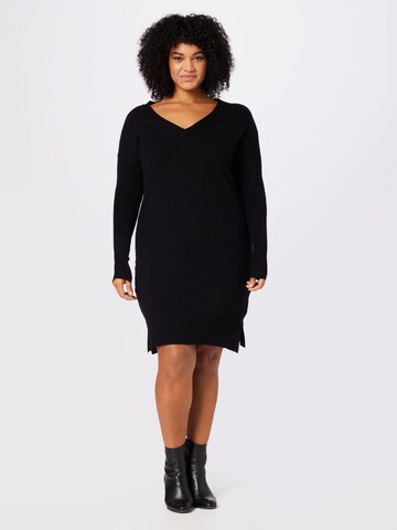 ONLY Carmakoma Knitted dress 'Ibi' in Black: front