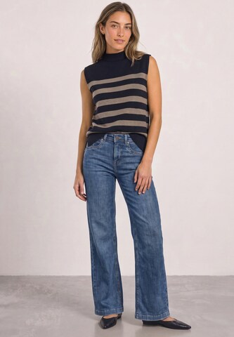 STREET ONE Pullunder mit Turtle Neck und Rollkanten in Blau