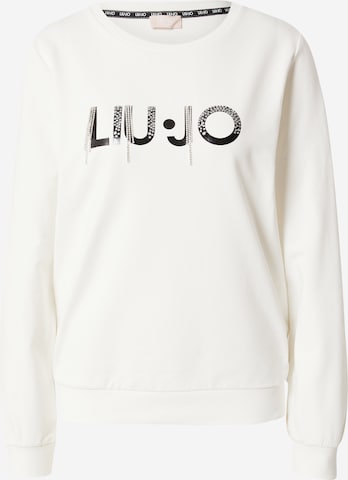 Sweat-shirt Liu Jo en blanc : devant