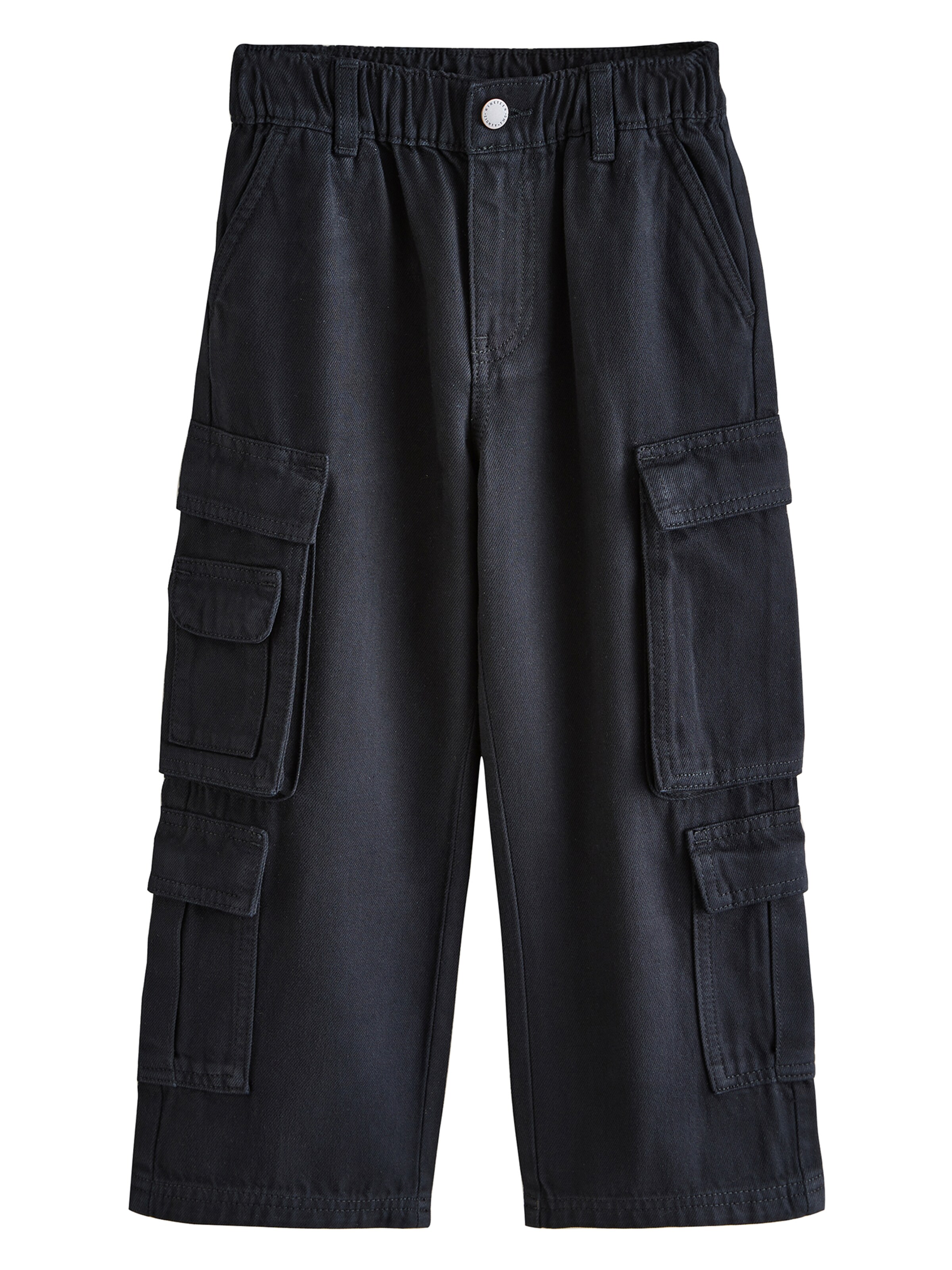 Next Szeroka nogawka Spodnie w kolorze czarny: przód