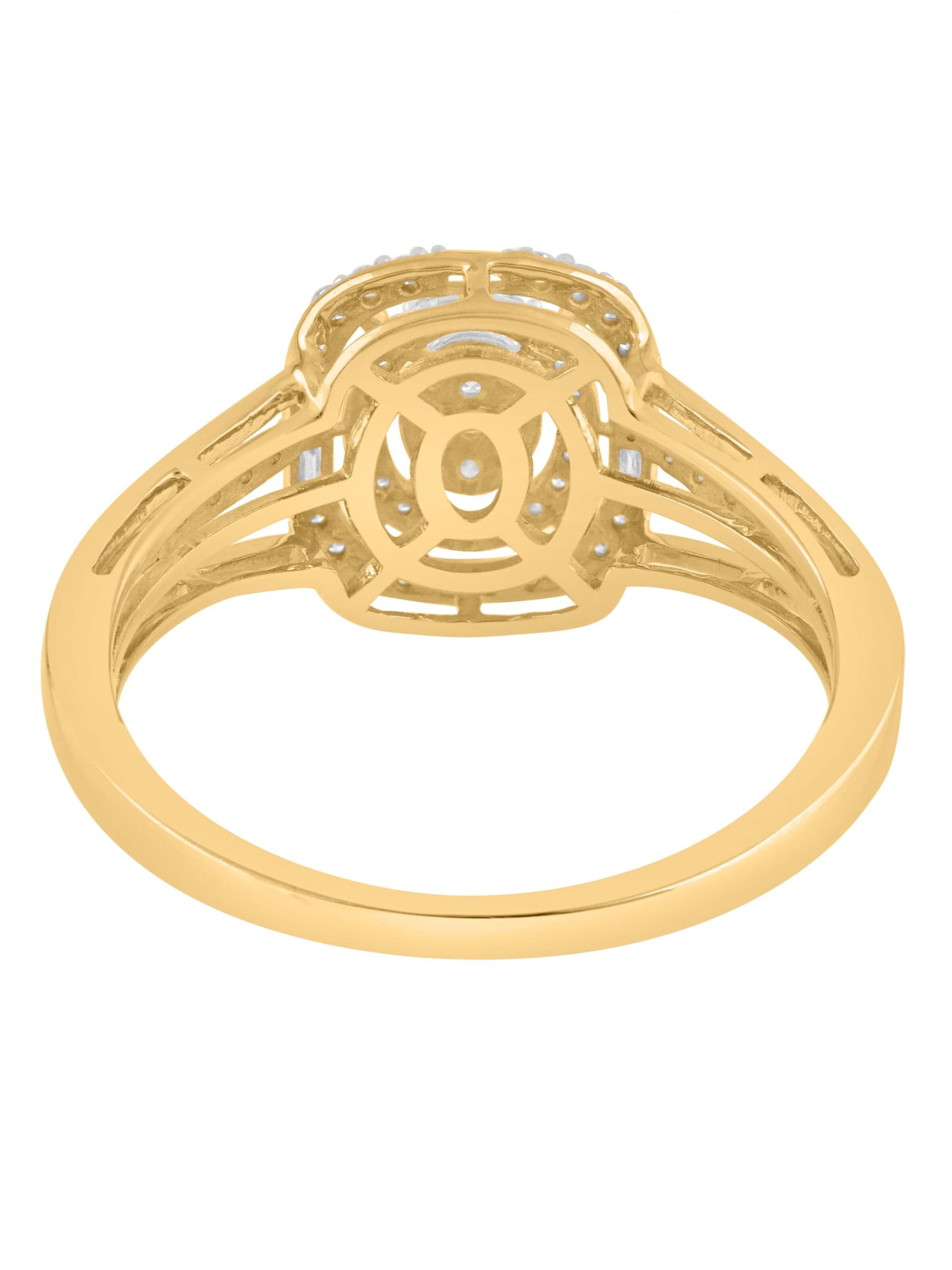 Diamant Exquis - Anillo 'Ring aus 375 Gelbgold mit Diamant' en oro