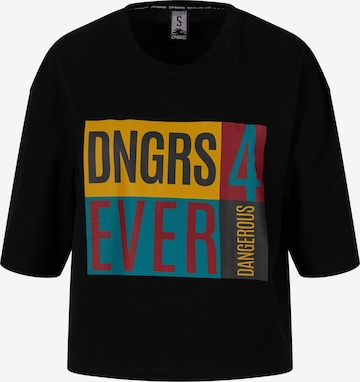 T-shirt Dangerous DNGRS en noir : devant