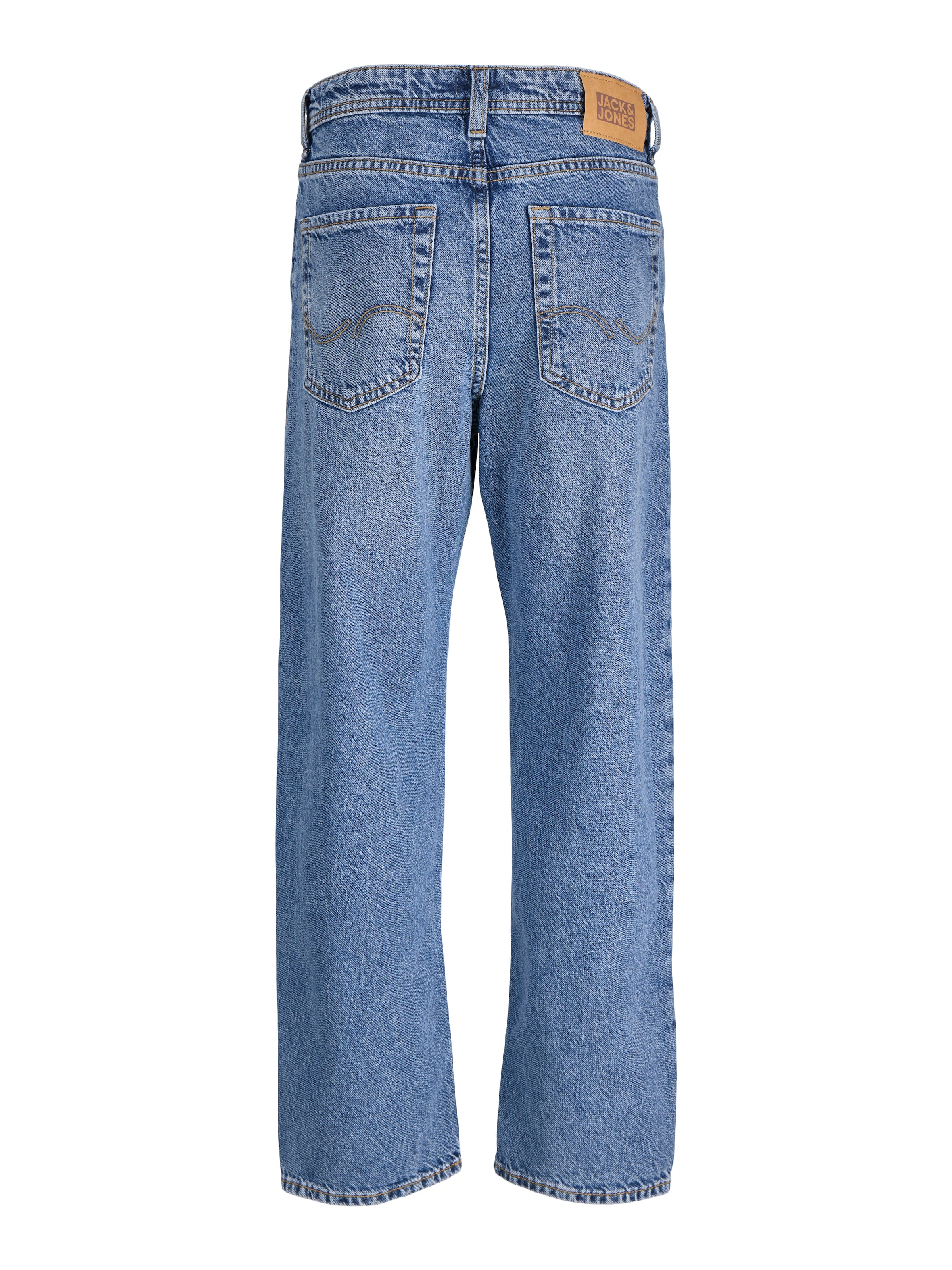 Jack & Jones Junior Свободный крой Джинсы 'JJICHRIS JJORIGINAL' в Синий