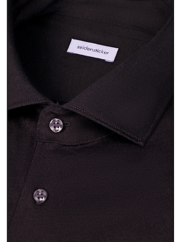 Coupe slim Chemise business SEIDENSTICKER en noir