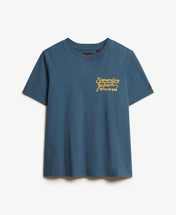 Superdry Тениска 'TOKYO' в синьо: отпред